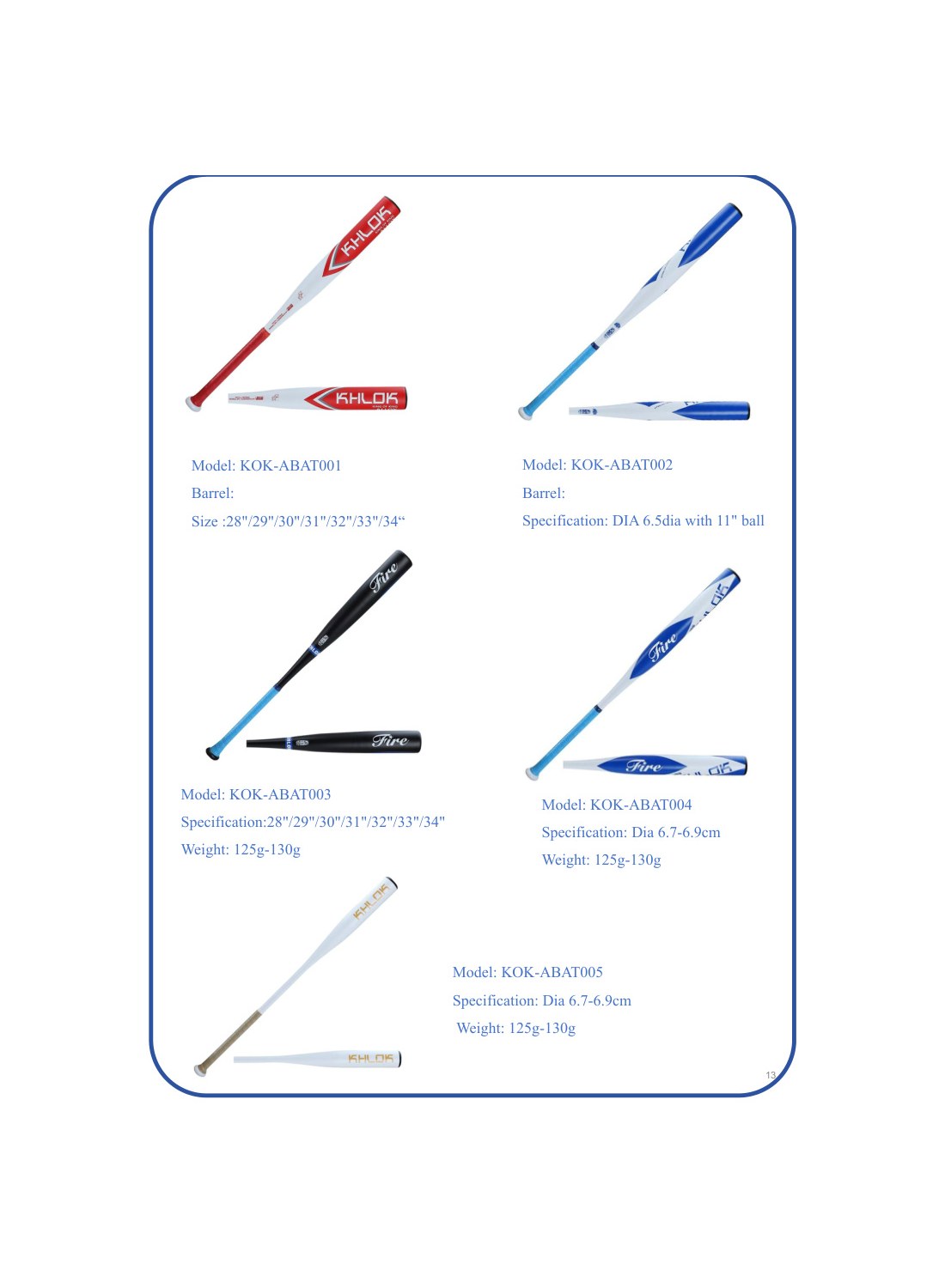 Aluminum baseball bats