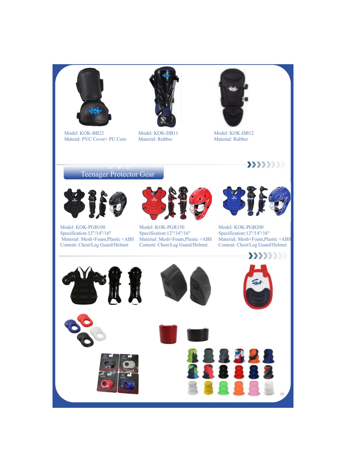 Protective baseball gear